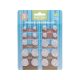 Extol Light gombelem készlet 20 db, Lítium 3V és alkáli 1,5V