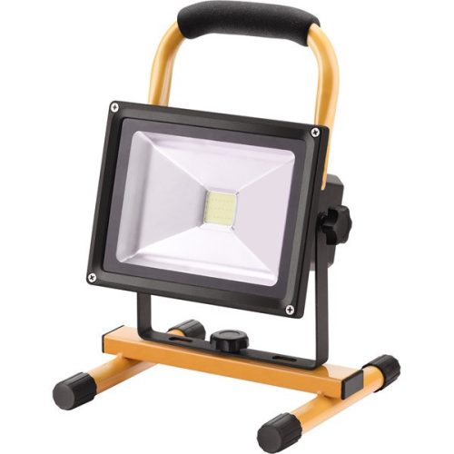 Extol Craft hordozható LED lámpa (reflektor), 10/20W; 1400 Lm, IP65, Li-ion akkus, 4400 mAh, tölthető: 230V és 12V is, 1,5kg