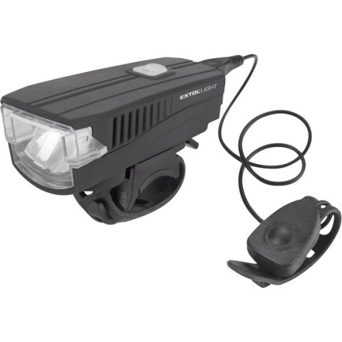 Extol Light LED lámpa, biciklis, első, fehér 5 W LED 350 Lm, USB újratölthető, 1200 mAh