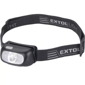 Extol Light LED fejlámpa, 5 W, CREE XPG, 130 Lumen 40m hatótávolság, 6 funkció, cseppálló