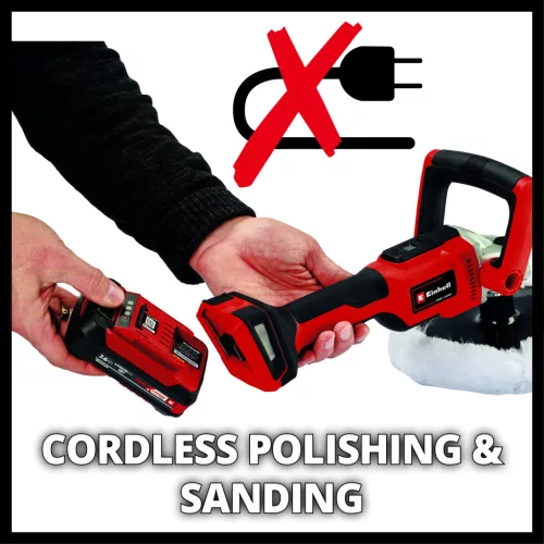Einhell akkus polírozó és csiszoló 18 V CE-CP 18/180 Li E-Solo Akku és töltő nélkül
