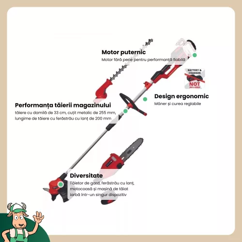 Einhell akkus multifunkciós szerszám 36 V GE-LM 36/4in1 Li-Solo Akku és töltő nélkül