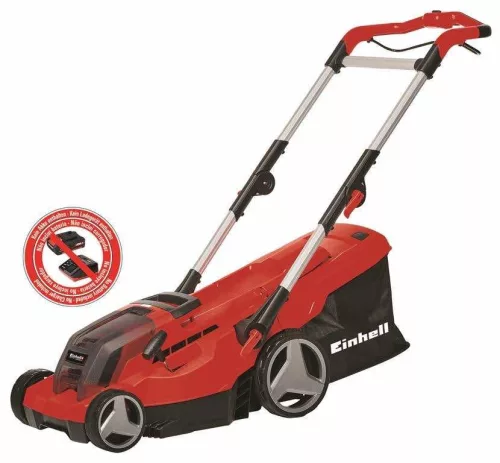 Einhell akkus fűnyíró és akkus fűnyíró olló GE-CM 36/37 Li Set 2x3Ah akkuval és töltővel