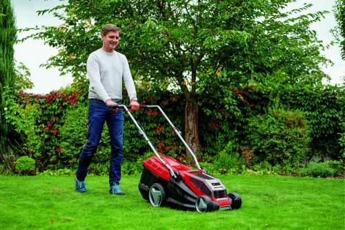 Einhell akkus fűnyíró 36 V GE-CM 36/36 Li Kit 2x4 Ah akkuval és töltővel