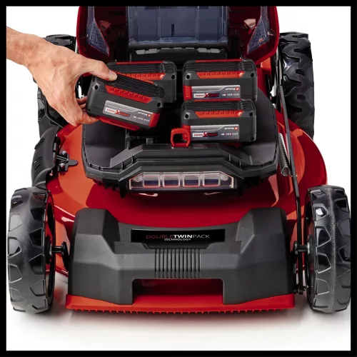 Einhell akkus fűnyíró 36 V GP-CM 36/52 S Li BL 4x5,2Ah akkuval és 2 dupla töltővel