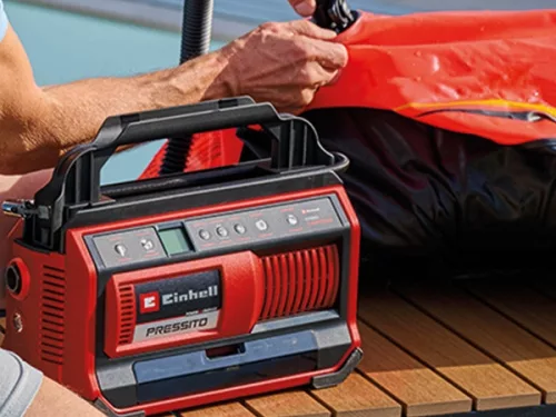 Einhell akkus és elektromos kompresszor 18 V PRESSITO 18/25 Hybrid - Solo Akku és töltő nélkül