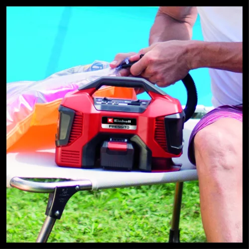 Einhell akkus kompresszor 18 V PRESSITO 18/21 Akku és töltő nélkül