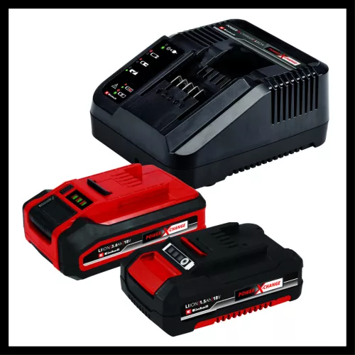 Einhell akkus gépszett 18 V TC-TK 18 Li Kit 1,5 és 3 Ah akkuval és gyorstöltővel