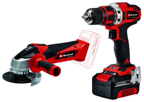 Einhell Akkus gépszett 18 V TE-TK 18/2 Li Kit (CD+AG) 4Ah akkuval és töltővel