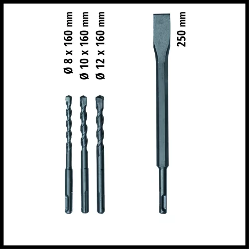 Einhell elektromos fúrókalapács 620 W 2,2 J TC-RH 620 4F Kit Kofferben