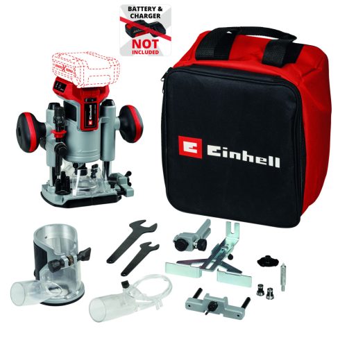 Einhell Akkus felső- és élmaró 18 V TP-RO 18 Set Li BL - Solo Akku és töltő nélkül