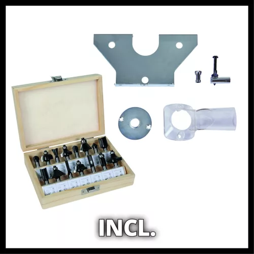 Einhell elektromos felsőmaró 1100 W TC-RO 1155 Kit