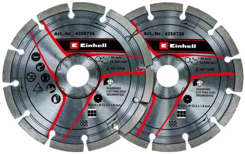 Einhell gyémánt vágókorong 125x1,8x22,2 mm 2 db
