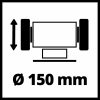 Einhell kétkorongos köszörű 150 W TC-BG 150