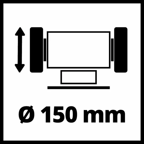 Einhell kétkorongos köszörű 150 W TC-BG 150