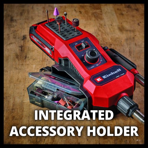 Einhell akkus csiszoló/gravírozógép tartozékokkal 18 V TE-MT 18/34 Li - Solo Akku és töltő nélkül