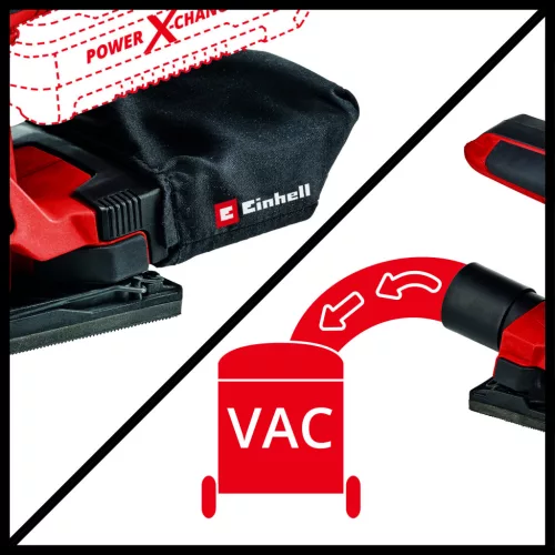 Einhell akkus rezgőcsiszoló 18 V TC-OS 18/187 Li Solo Akku és töltő nélkül