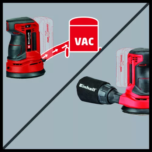 Einhell akkus excentercsiszoló 18 V TE-RS 18 Li Solo Akku és töltő nélkül
