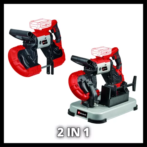 Einhell akkus szalagfűrész 18 V TE-MB 18/127 Li - Solo Akku és töltő nélkül
