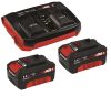 Einhell Akku 2x3 Ah, duplatöltővel Power X-Change & Twincharger Kit