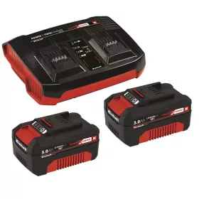 Einhell akku 2x3 Ah, duplatöltővel Power X-Change & Twincharger Kit