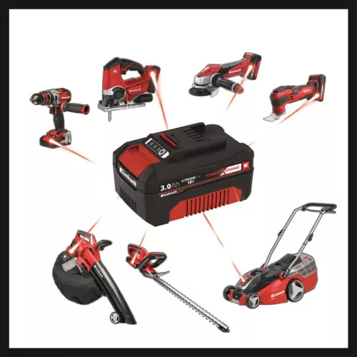 Einhell akku 2x3 Ah, duplatöltővel Power X-Change & Twincharger Kit