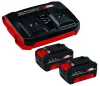 Einhell akku 2x gyorstöltővel 18 V 2x4 Ah Power X-Change & Twincharger Kit