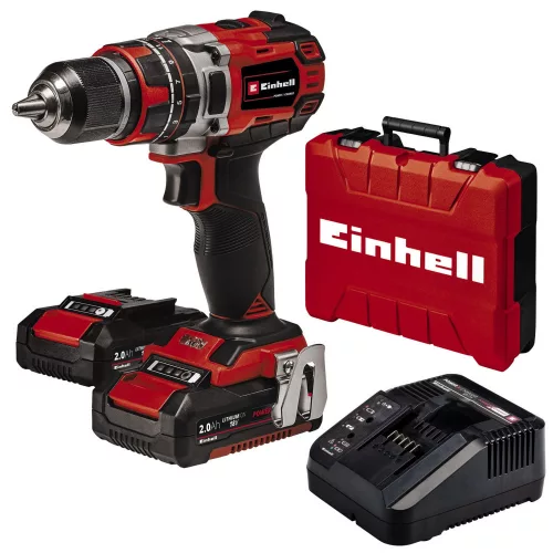 Einhell akkus ütvefúró-csavarozó 18 V TE-CD 18/50 Li-i BL 2x2Ah akkuval és töltővel Kofferben