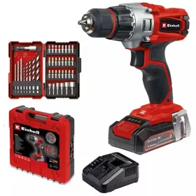 Einhell akkus fúró-csavarozó szerszámkészlettel 18V TE-CD 18/2 Li 2,5 Ah akku+töltővel kofferben