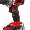 Einhell akkus fúró-csavarozó szerszámkészlettel 18V TE-CD 18/2 Li 2,5 Ah akku+töltővel kofferben