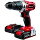 Einhell akkus ütvefúró-csavarozó fúró-bit készlettel 18V TE-CD 18/2 Li-i 2x2Ah akku+töltő kofferben