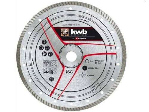 Einhell gyémánt vágókorong 250x25,4x2,8 mm turbo