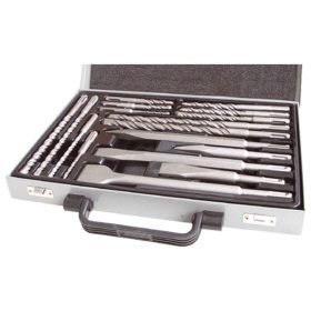 Extol Premium betonfúró és véső készlet SDS PLUS 17db vésők lapos, hegyes