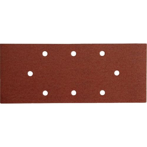 Extol Premium csiszolópapír, lyukas készlet 10db, 93×230 mm, 8 db lyukkal, P40, 407114, 407115-höz