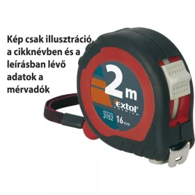 Extol Premium mérőszalag, gumírozott, 2 stoppos 10m×25mm