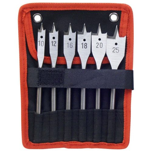 Extol Premium lapos fafúró készlet 6 részes 10-25mm bit befogás