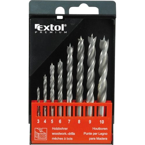 Extol Premium fafúró készlet 8 részes 3-10 mm