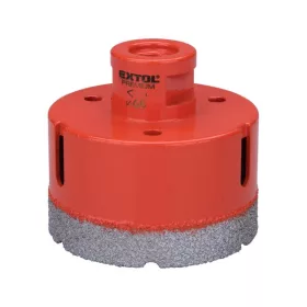Extol Premium körkivágó csempére, gyémánt vágóél 60mm × M14, sarokcsiszolóba fogható