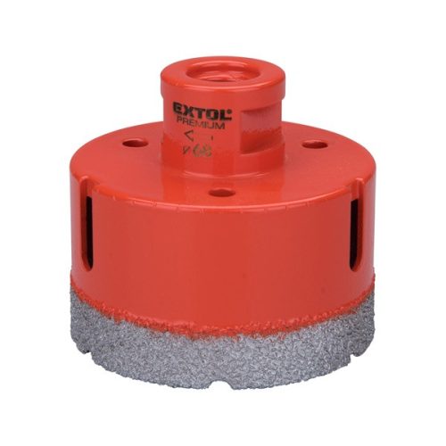 Extol Premium körkivágó csempére, gyémánt vágóél 65mm × M14, sarokcsiszolóba fogható