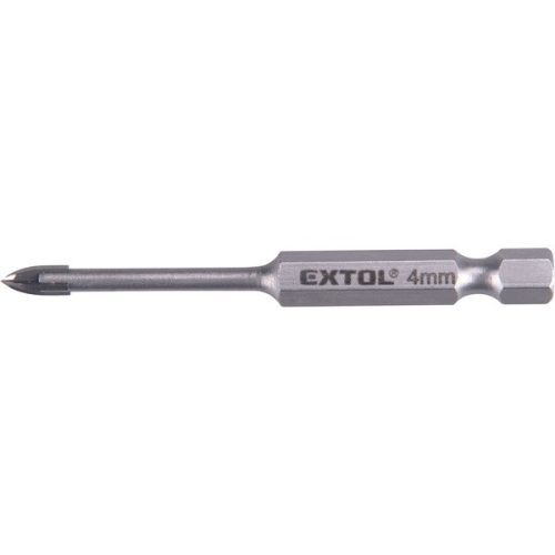 Extol Premium fúró üvegre, kerámiára és csempére, keményfém lapkás 4×70mm, 1/4" hatszög befogás
