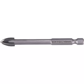 Extol Premium fúró üvegre, kerámiára és csempére, keményfém lapkás 8×85mm, 1/4" hatszög befogás