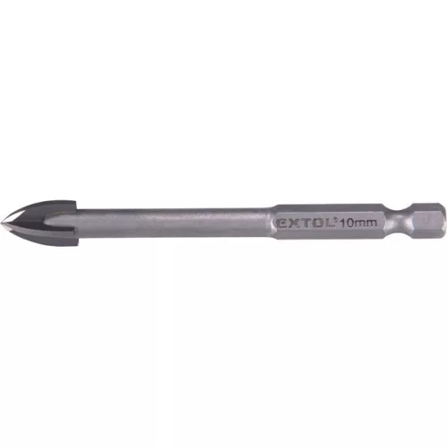 Extol Premium fúró üvegre, kerámiára és csempére, keményfém lapkás 12×95mm, 1/4" hatszög befogás