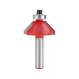 Extol Premium felsőmaró fára, 45° kúpos, csapágyas, D30×H13, befogás: 8mm, keményfém lapkás