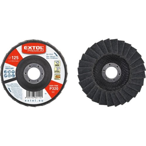 Extol Premium lamellás csiszoló INOX, acél és ALU munkadarabok csiszolására, 125×22mm P320