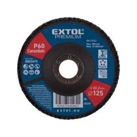 Extol Premium lamellás csiszoló, 125×22mm P40, kúpos, EN13743