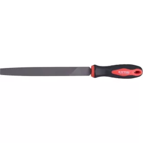 Extol Premium fémreszelő 200mm lapos, T12 acél, vágat 2, finom, TPR gumis műanyag nyél