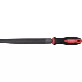 Extol Premium fémreszelő 200mm félkerek, T12 acél, vágat 2, finom, TPR gumis műanyag nyél