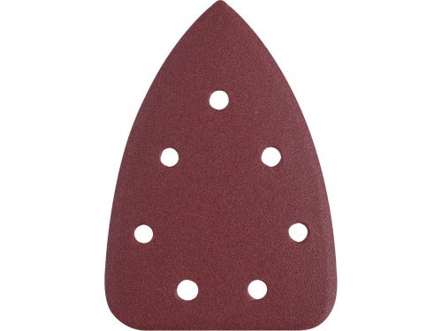 Extol Premium delta csiszolópapír, 10db, 100×140 mm 7 db lyukkal, P40, 8891844 csiszológéphez