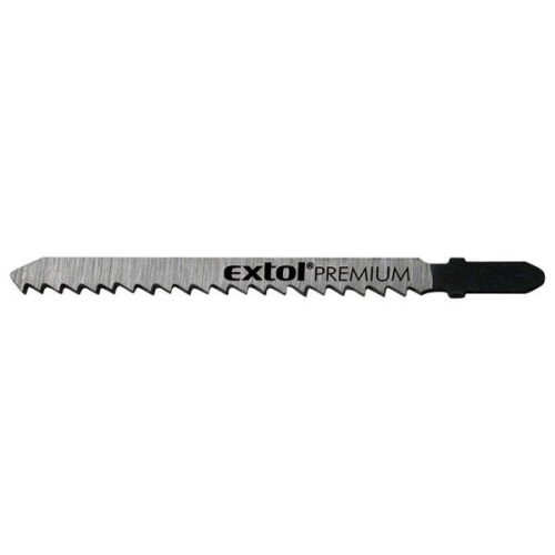Extol Premium dekopírlap, 5db, HCS 75×4,5×1,5mm, 2,5mm fogtáv, egyenes és íves puhafához