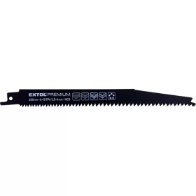 Extol Premium szablyafűrészlap készlet, 3db, 200 mm, 6-10 TPI, HCS, fához, műanyaghoz